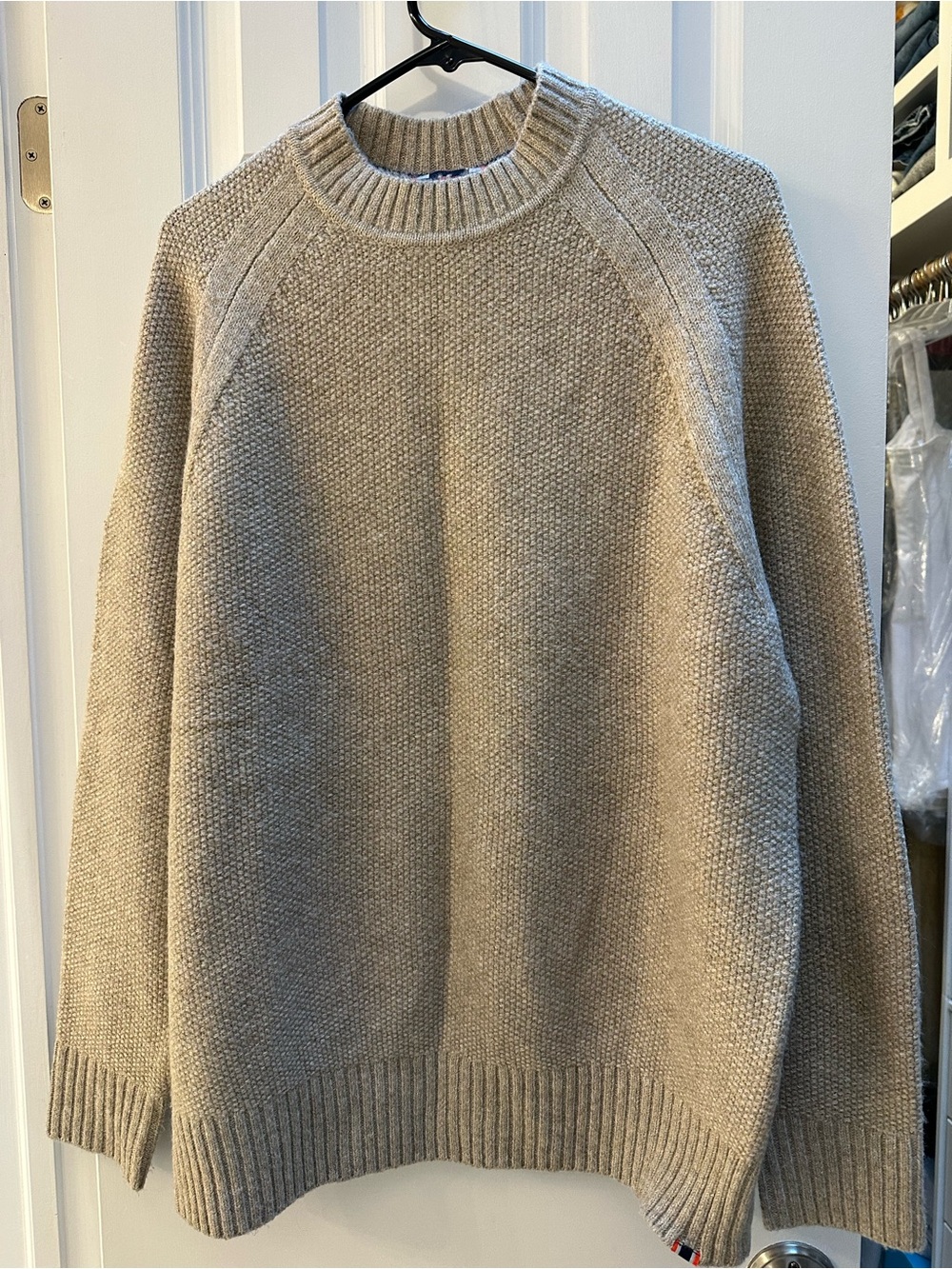 Superdry Men's Crewneck Sweater in Light Beige